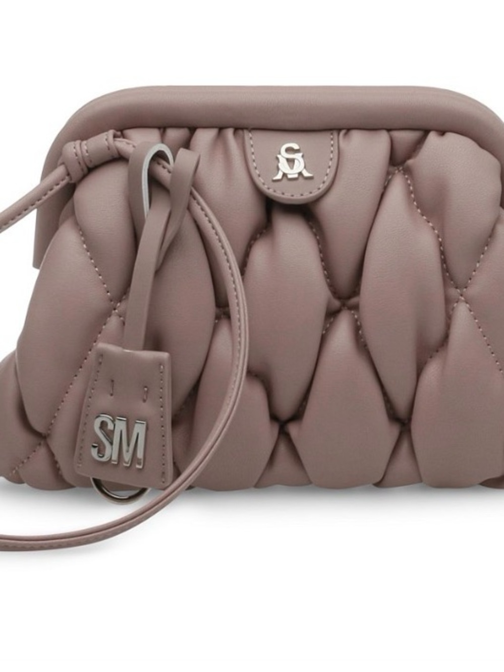 Steve Madden Quilted Wristlet Clutch - Mauve